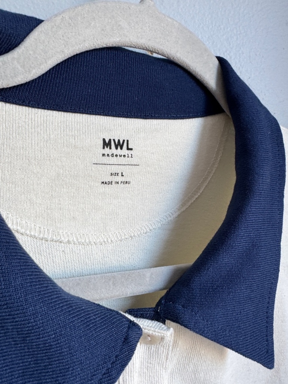 Madewell Striped Rugby Pullover - Navy & White - Picture 6 of 6